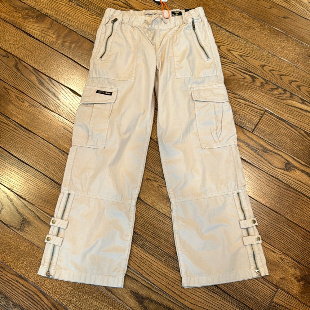 Super dry vintage elastic cargo pants